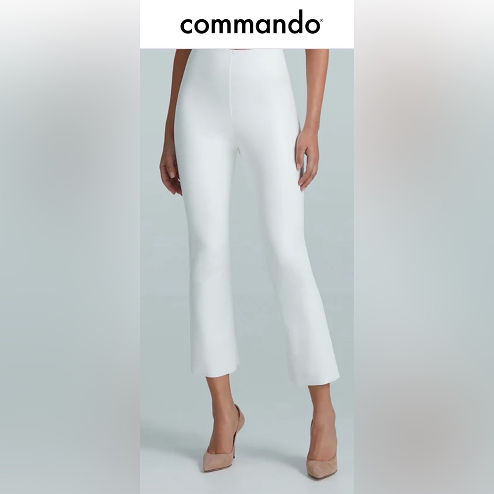 Commando Faux Leather Crop Flare Pants